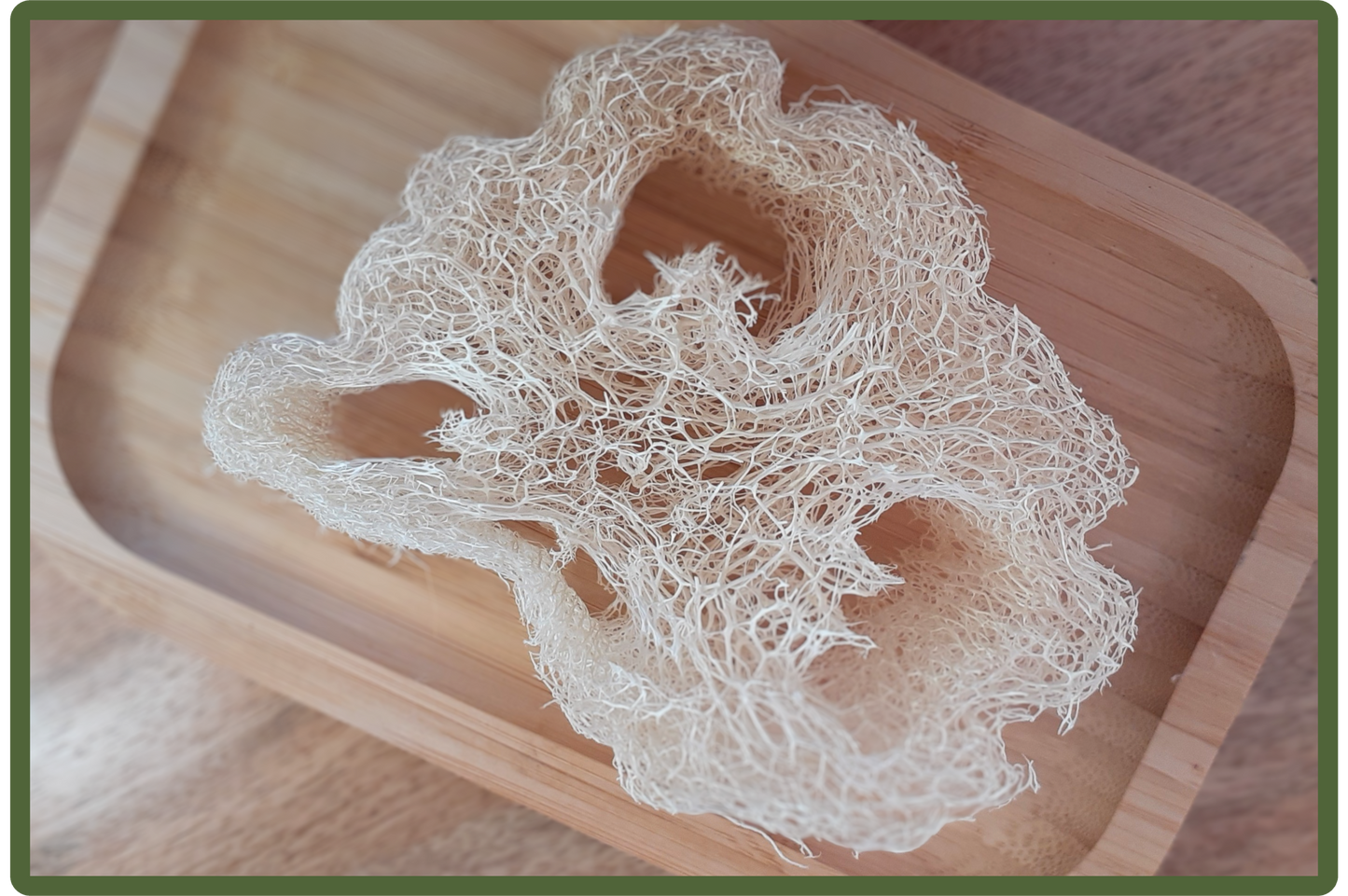 Porte savon en loofah