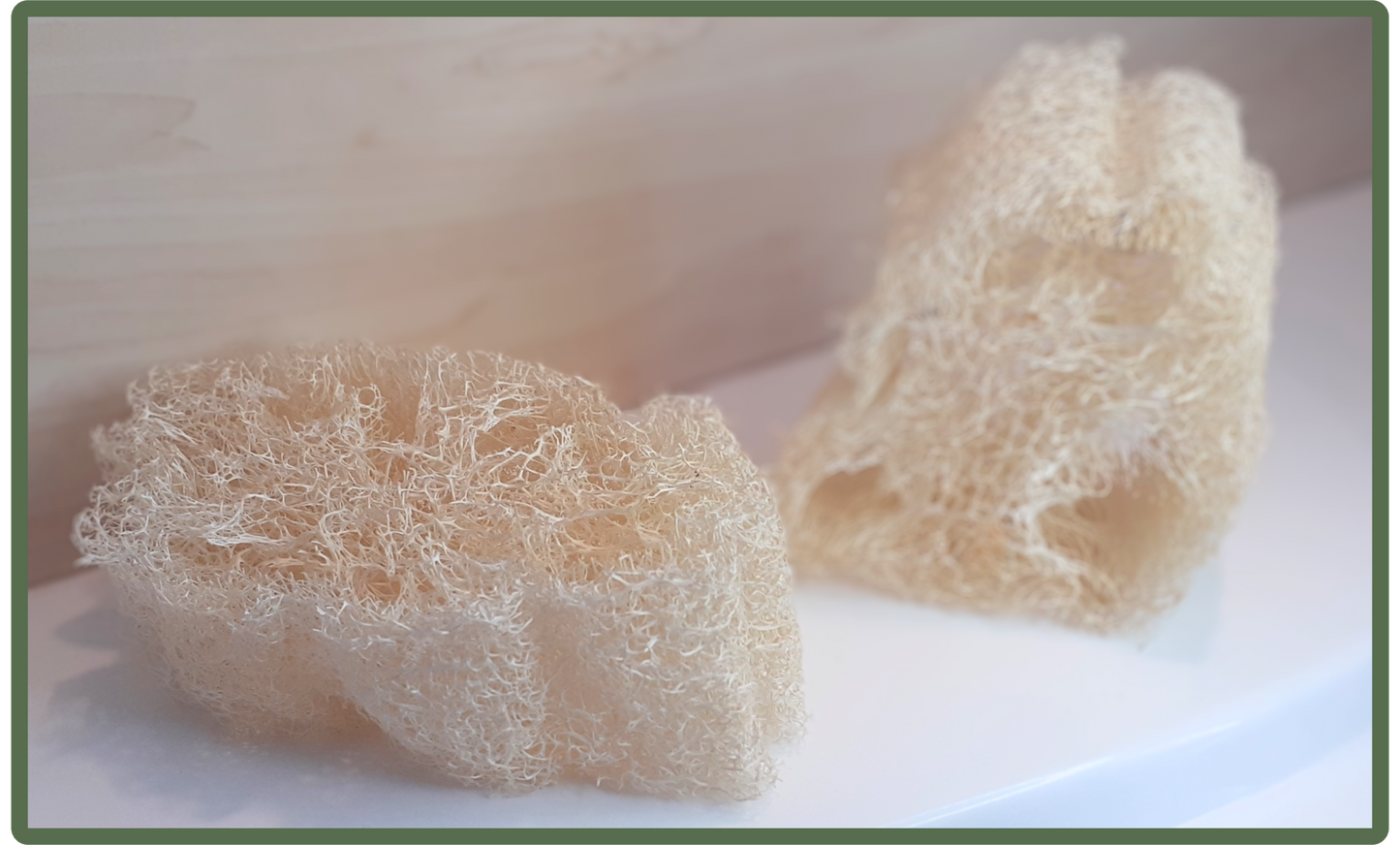 Porte savon en loofah