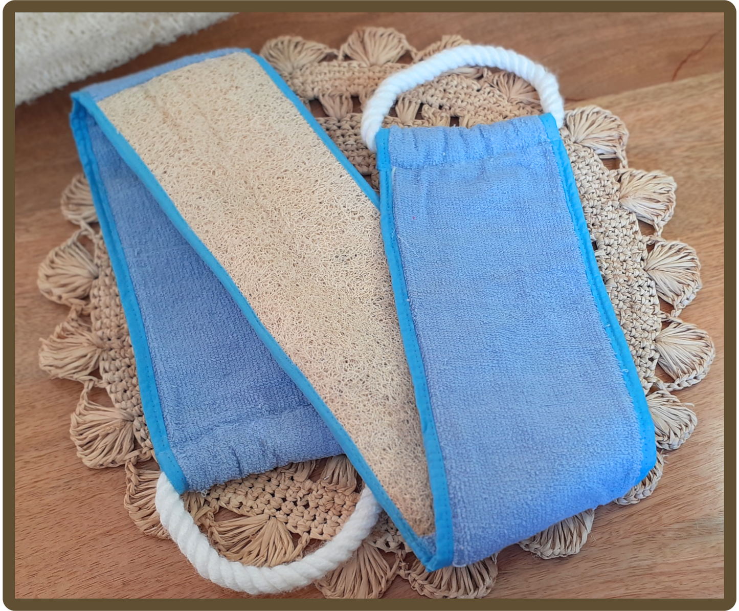 Sangle lave dos en loofah