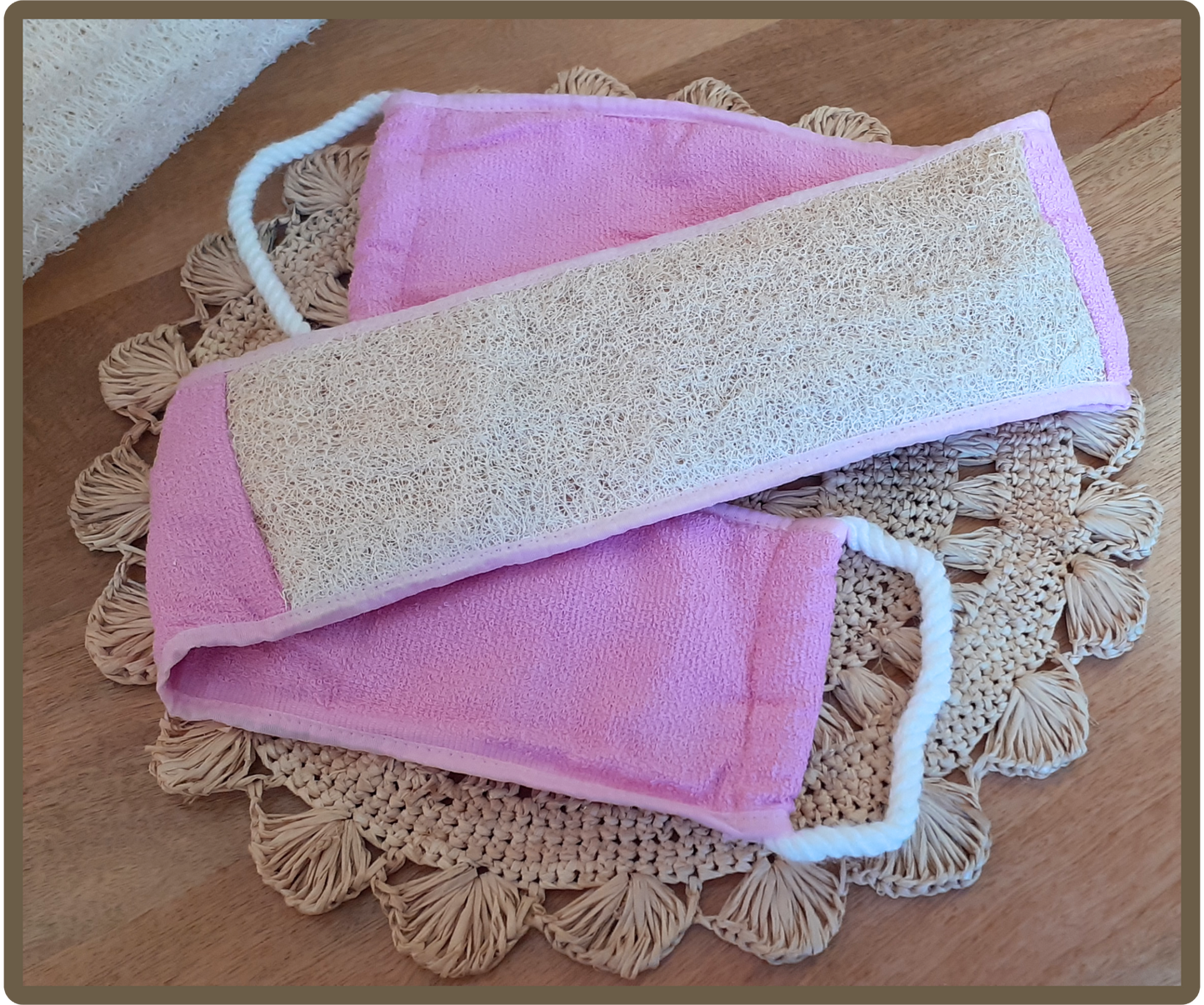 Sangle lave dos en loofah